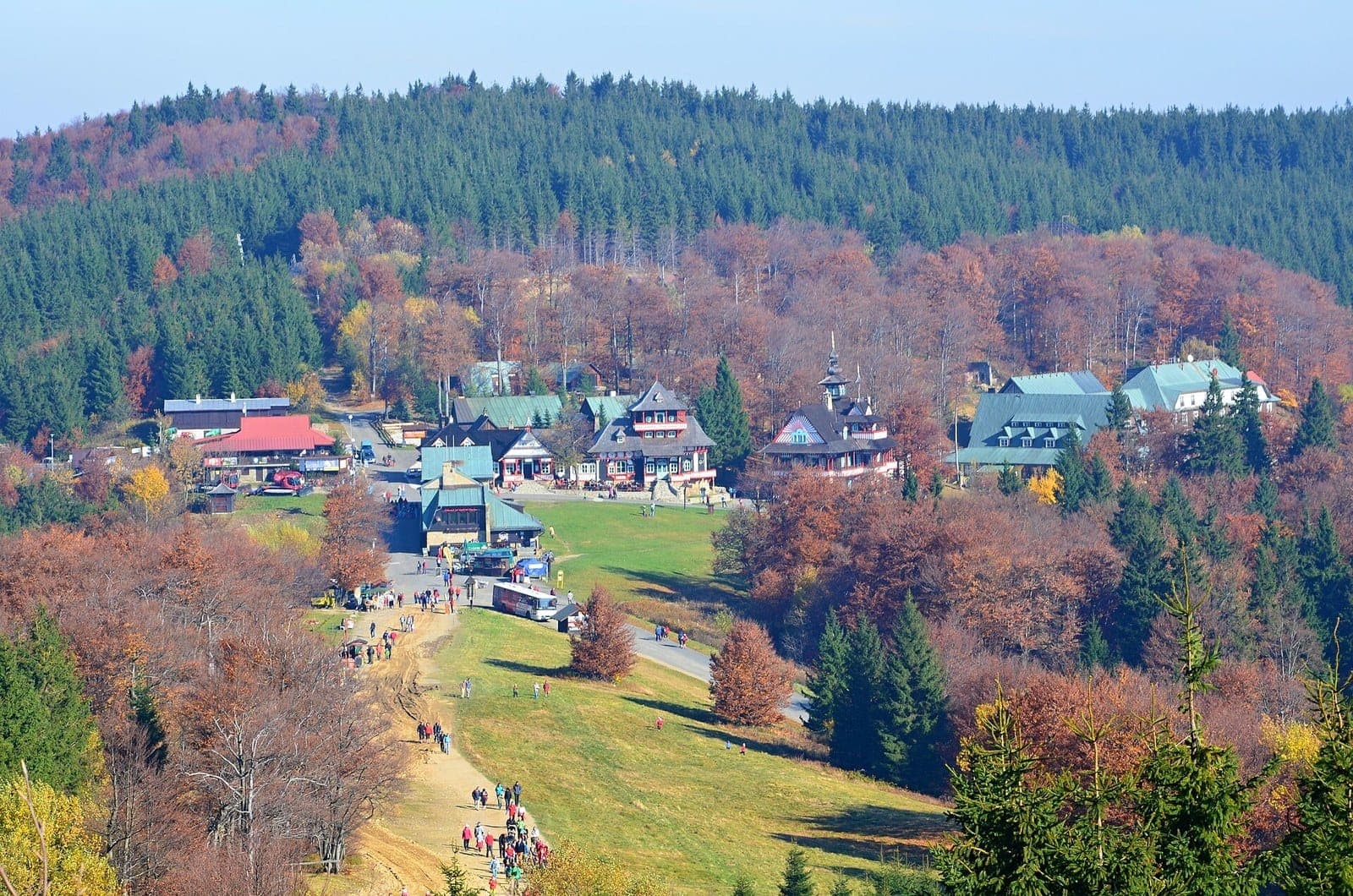 Pustevny pod Radhoštěm, kudy vede jedna z kontrol závodu